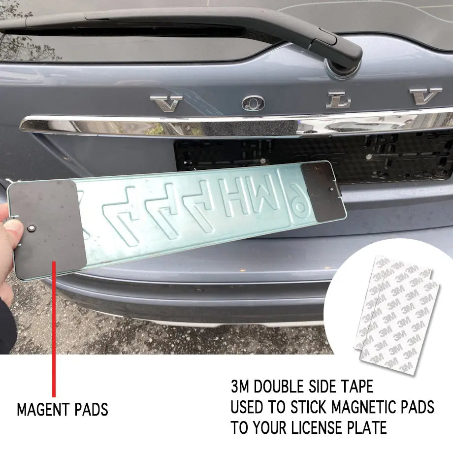 Universal Magnetic Quick Release Number Plate Holder