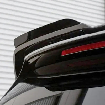 Universal Oettinger Style Gloss Black Roof Spoiler Winglet Extension - 2 Piece