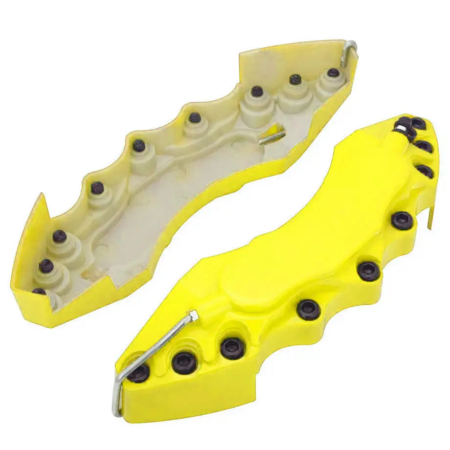 Universal Plastic Brake Caliper Covers - Yellow (Large)