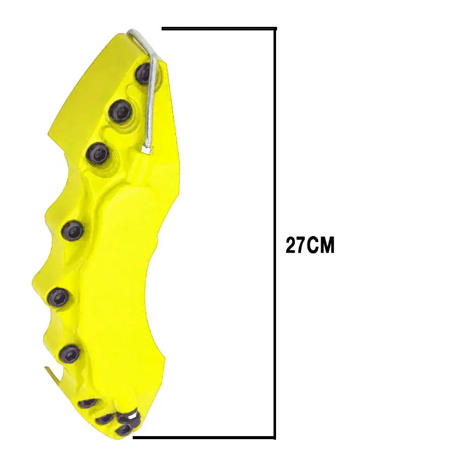 Universal Plastic Brake Caliper Covers - Yellow (Large)
