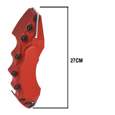 Universal Plastic Brake Caliper Covers - Red (Large)