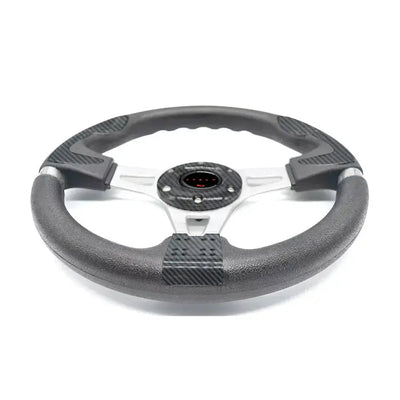 Universal Racing Style Steering Wheel - Carbon Look