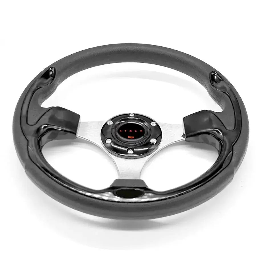 Universal Racing Style Steering Wheel - Black