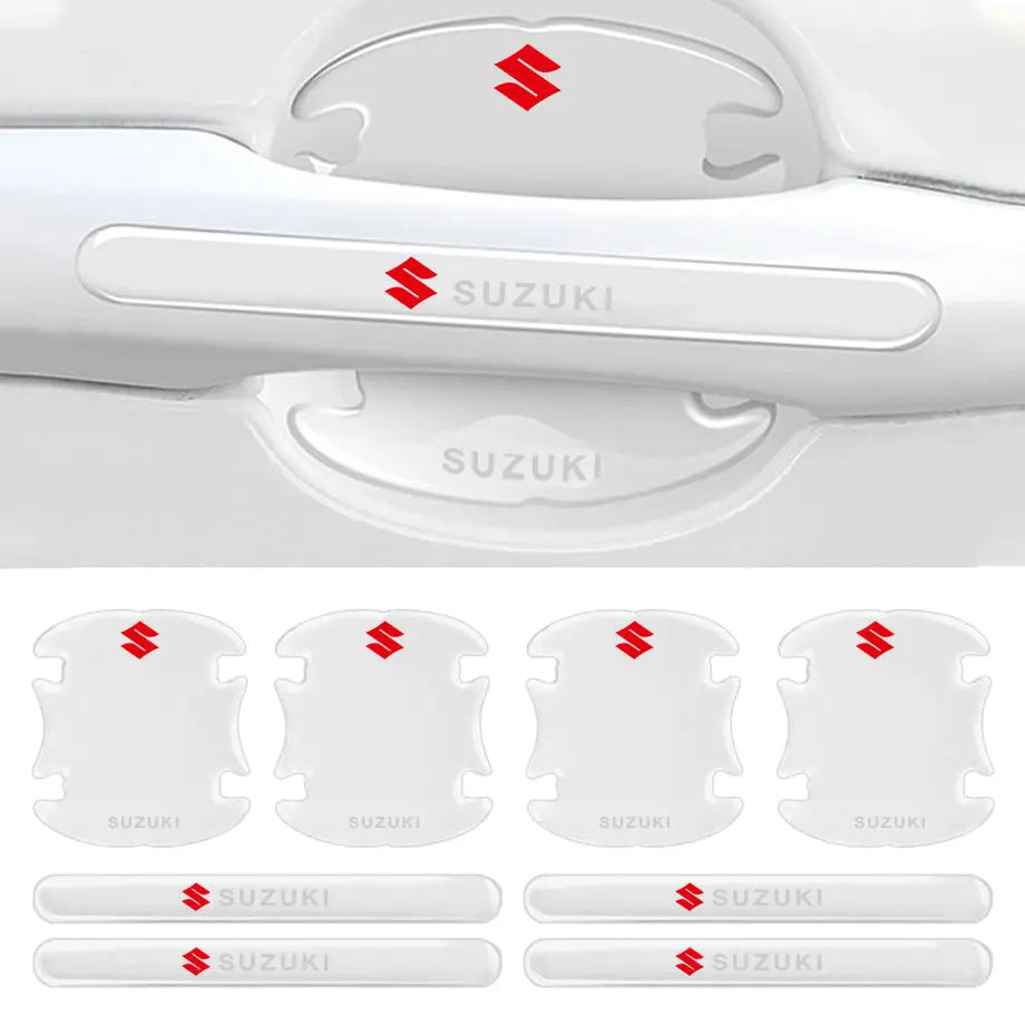 Universal Suzuki Transparent Silicone Door Handle Cover Protector Set (8pc)