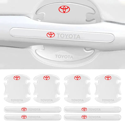 Universal Toyota Transparent Silicone Door Handle Cover Protector Set (8pc)