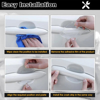 Universal Toyota Transparent Silicone Door Handle Cover Protector Set (8pc)