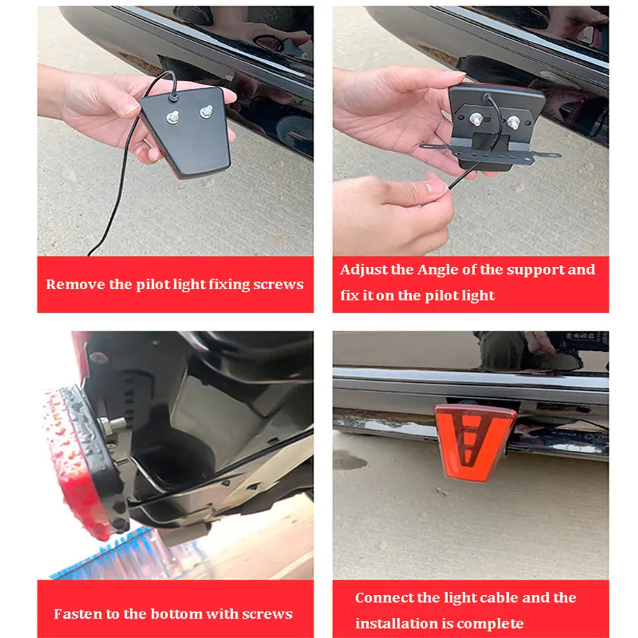 Universal Triangular F1 Style LED Brake Light - Type B