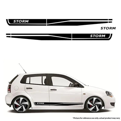Universal VW Polo Storm Vinly Sticker Kit (Black)