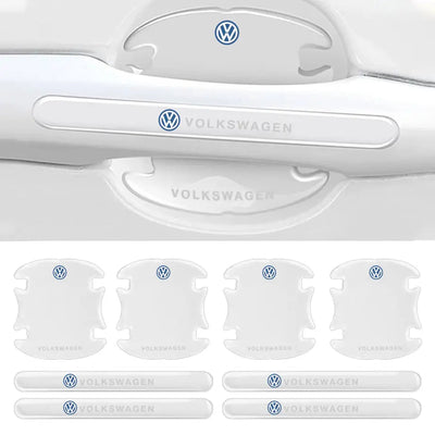 Universal VW Transparent Silicone Door Handle Cover Protector Set (8pc)