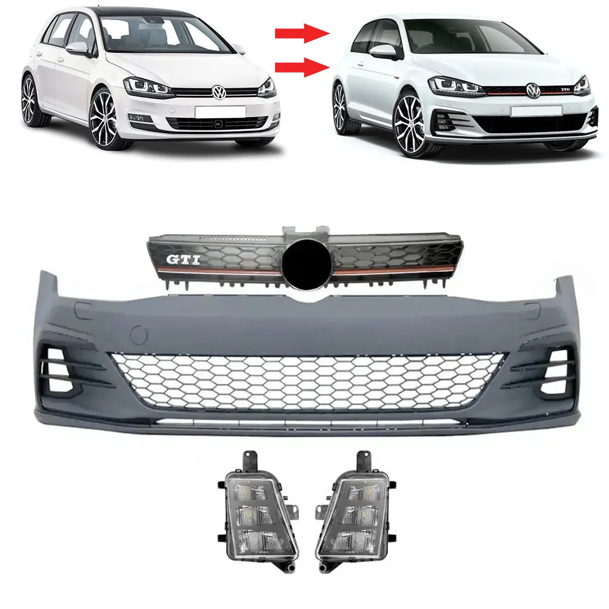 VW Golf 7.5 GTI Front Bumper Conversion - Suitable To Fit VW Golf 7