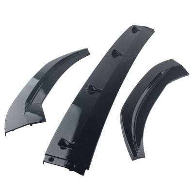 VW Polo 8 Life (23-On) 3-Piece Maxton Style Gloss Black Front Spoiler