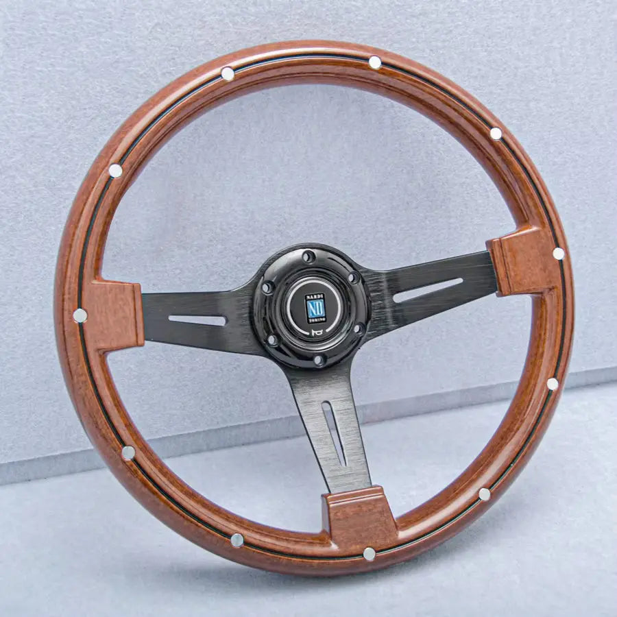 Wood Grain Look Drift Style Steering Wheel (350mm)