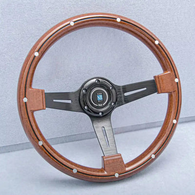 Wood Grain Look Drift Style Steering Wheel (350mm)