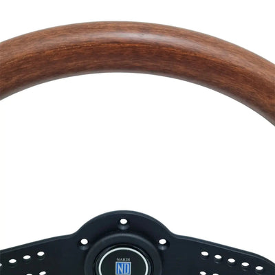 Wood Grain Look Racing Style Steering Wheel (350mm)