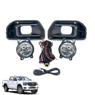 Suitable To Fit - Ranger Next Gen XL / XLT (22-On) Fog Lights & Covers With Wiring