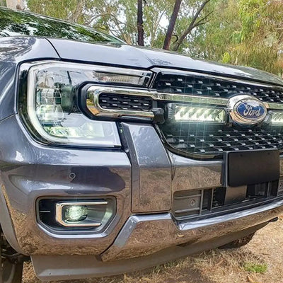 Suitable To Fit - Ranger Next Gen XL / XLT (22-On) Fog Lights & Covers With Wiring