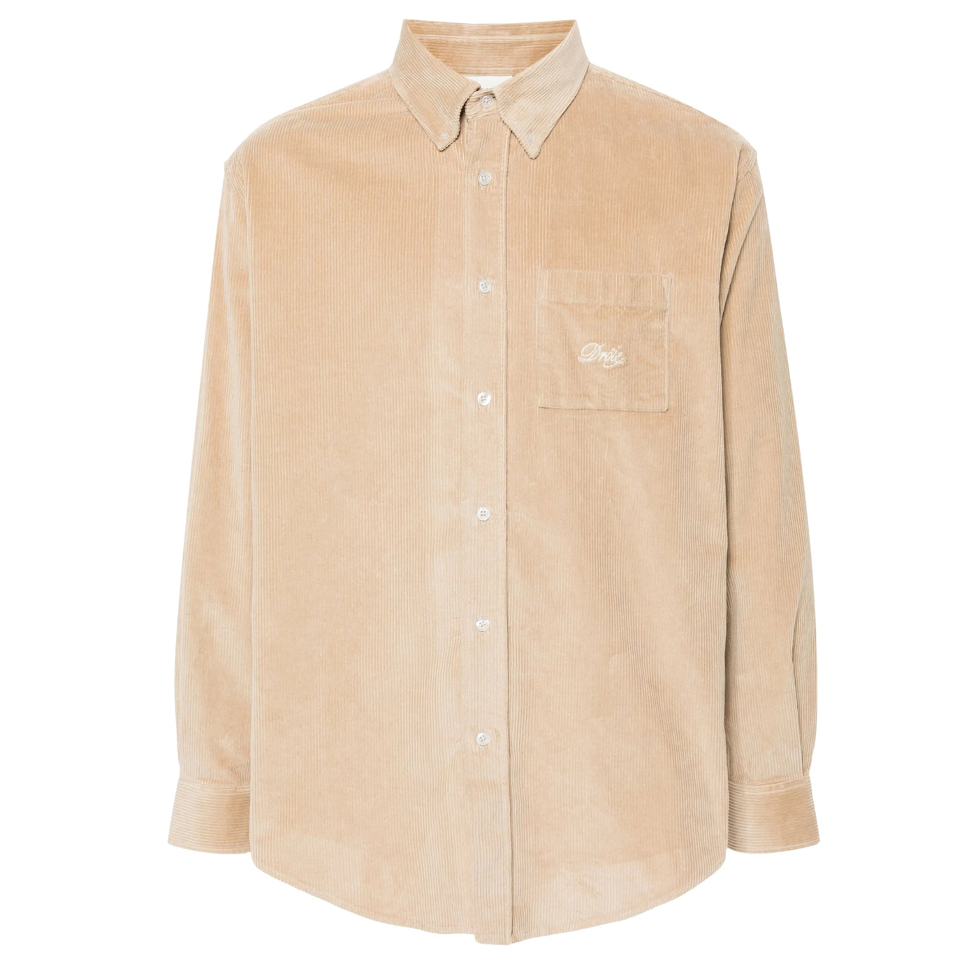 Drole De Monsieur Shirt Corduroy Beige