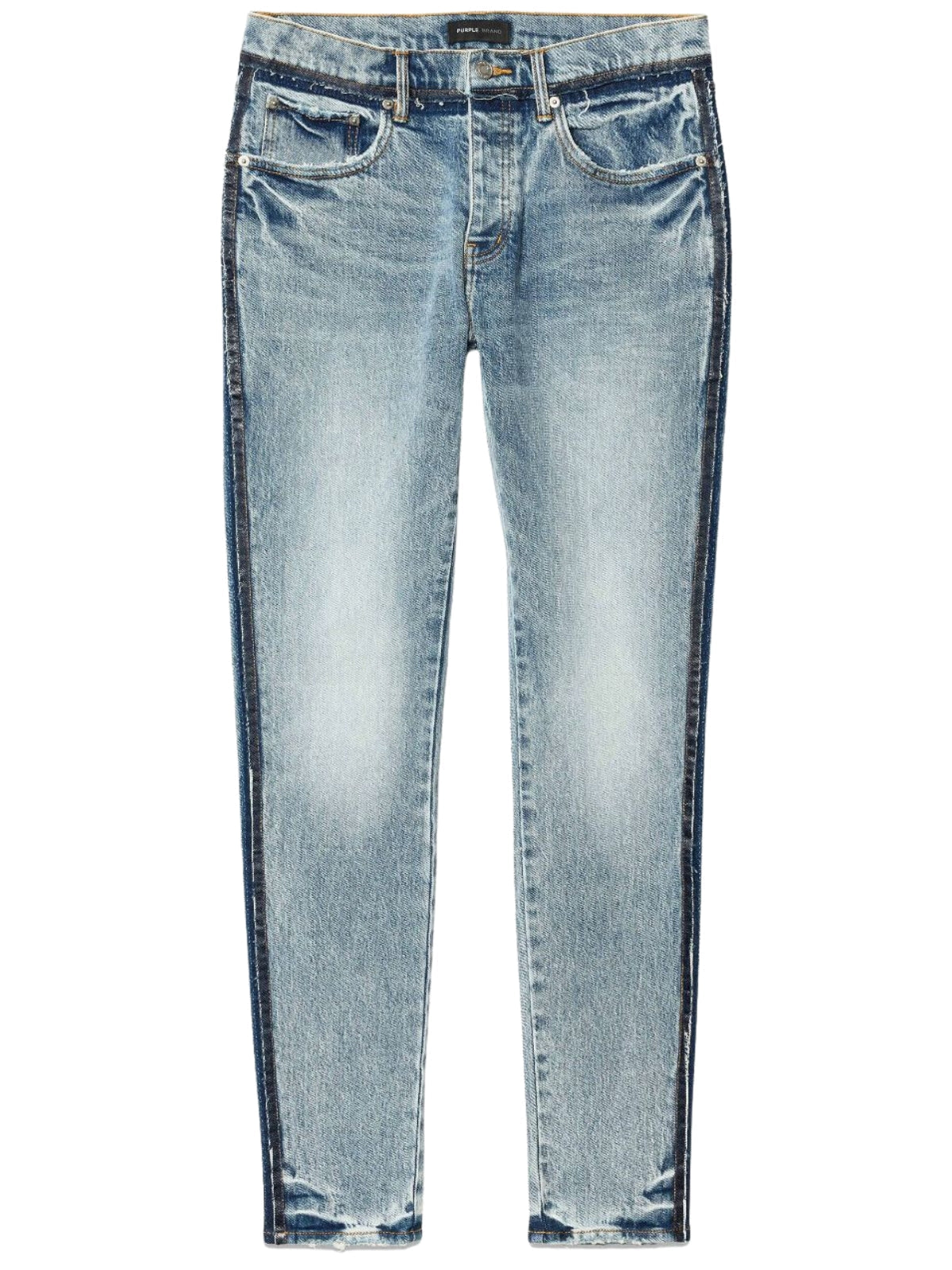 Purple Jeans Border Fade Blue