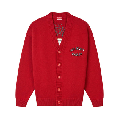 Kenzo Cardigan Logo Red