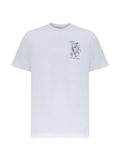 Casablanca T-Shirt Lab Screen Tennis Play In Progress Off-White