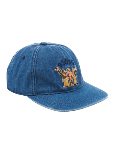 Drole De Monsieur Cap Denim Graphic Logo