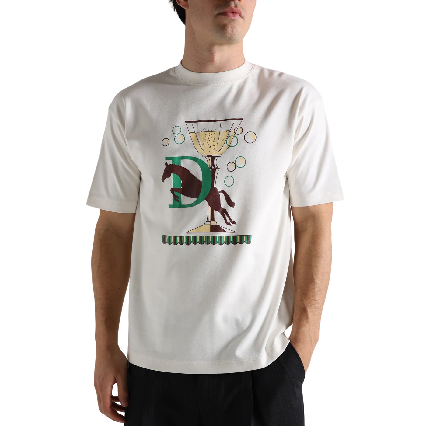 Drole De Monsieur T-Shirt Club House Off-White