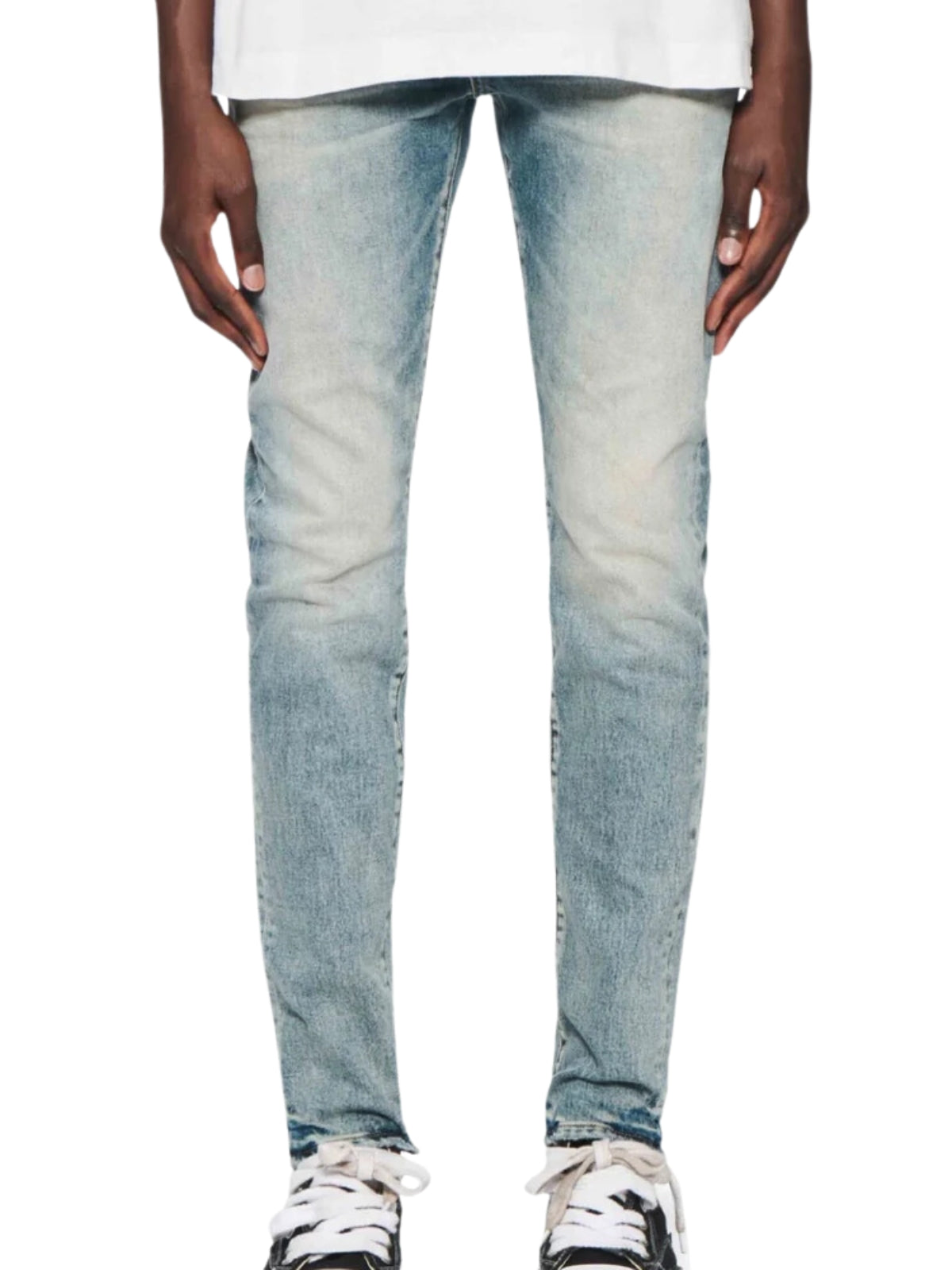 Purple Jeans Light Wash Blue