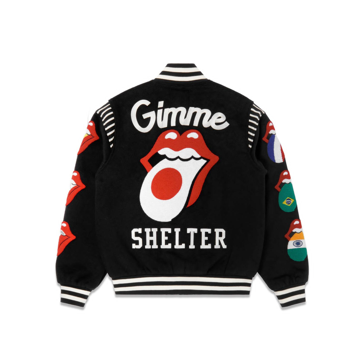 Market Jacket X Rolling Stones Varsity Black