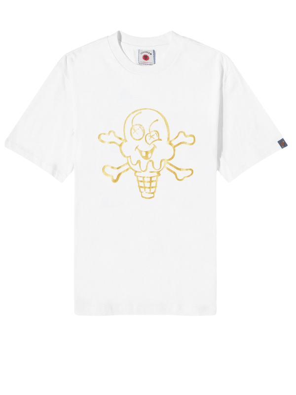 Ice-Cream T-Shirt Cones & Bones White
