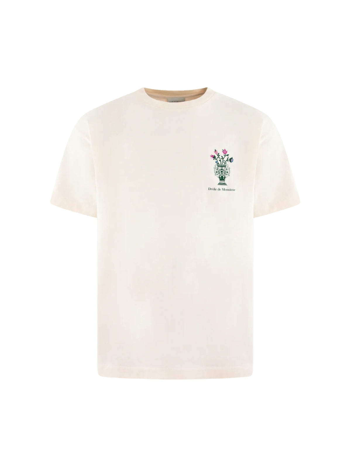 Drole De Monsieur T-Shirt Vase Logo Cream