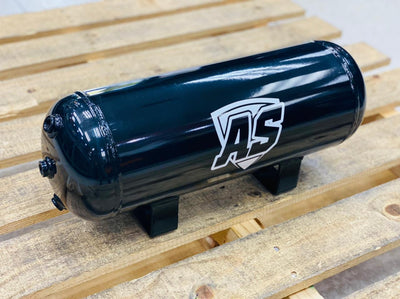3 gallon steel AS- AIR tank gloss black