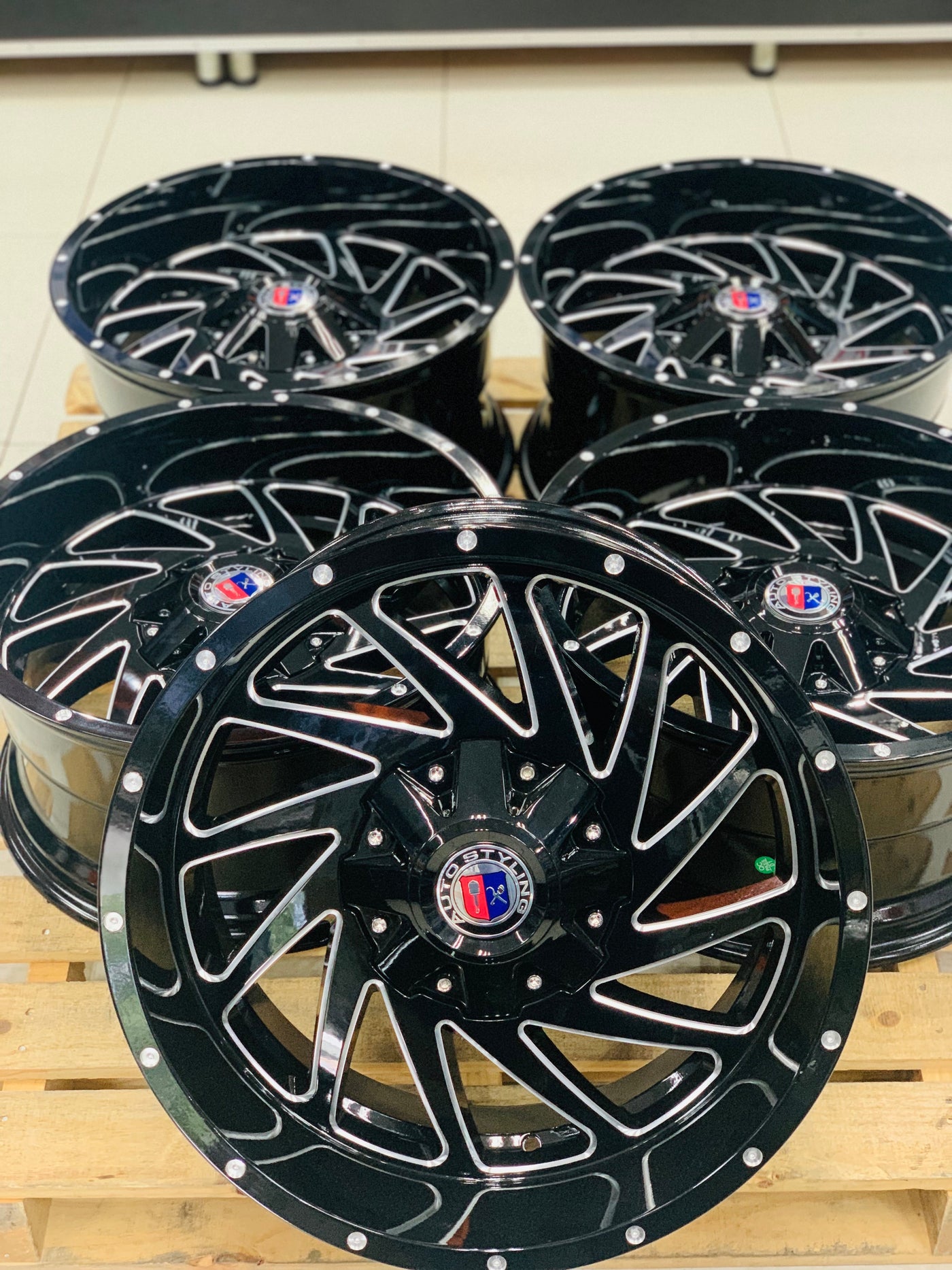 20” M3749 5x127 JEEP RIMS set of 5