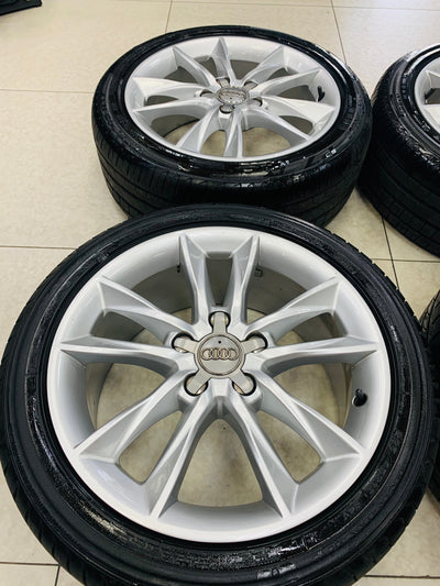 17” OEM AUDI 5/112 pre owned mags & tyres