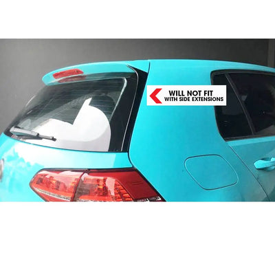 VW GOLF MK 7 TSI ASPEC BOOT SPOILER BLACK