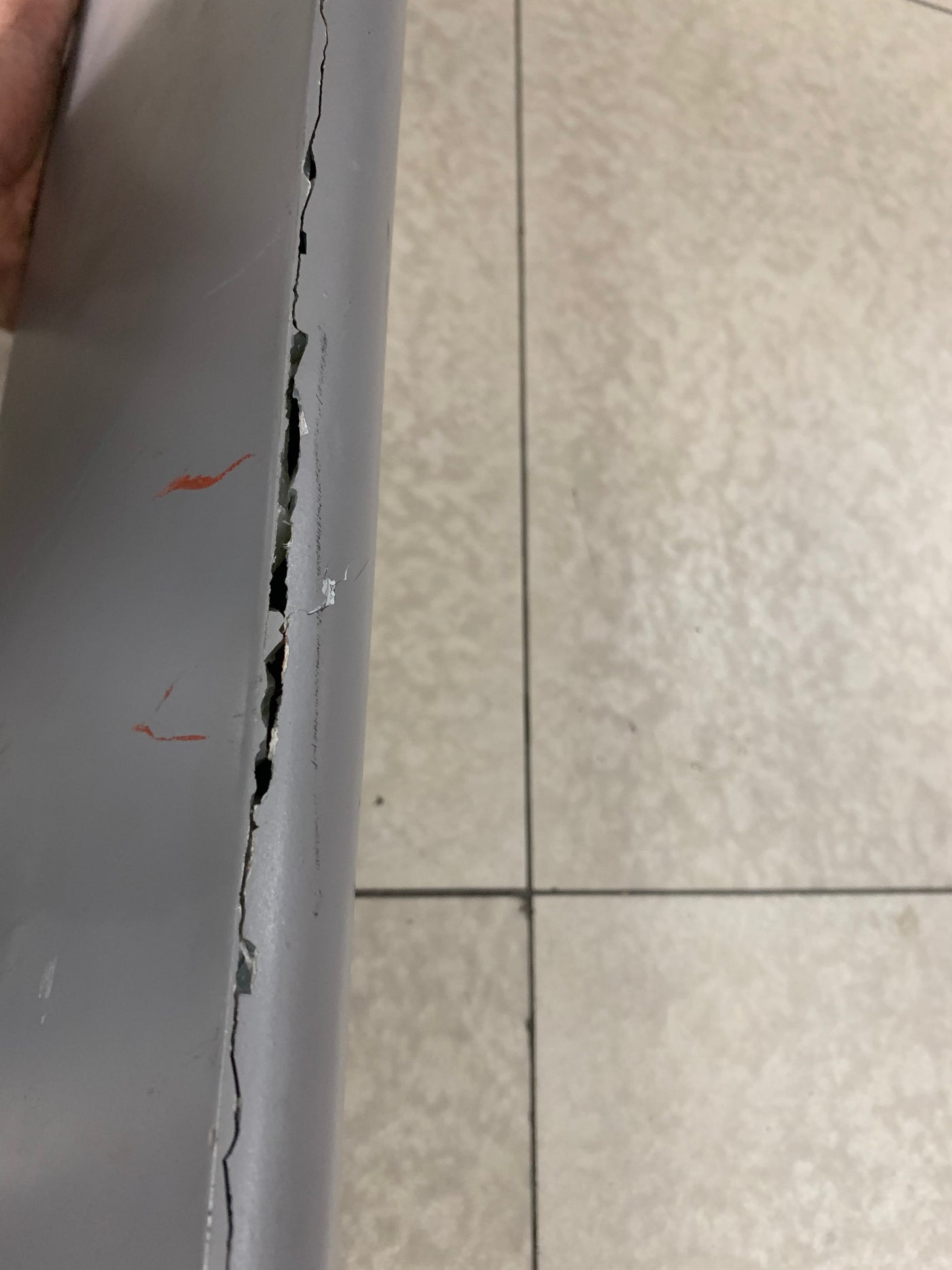 Mk6 gti osir fibre glass roof spoiler ( SHOP SOILED ) cracked but repairable