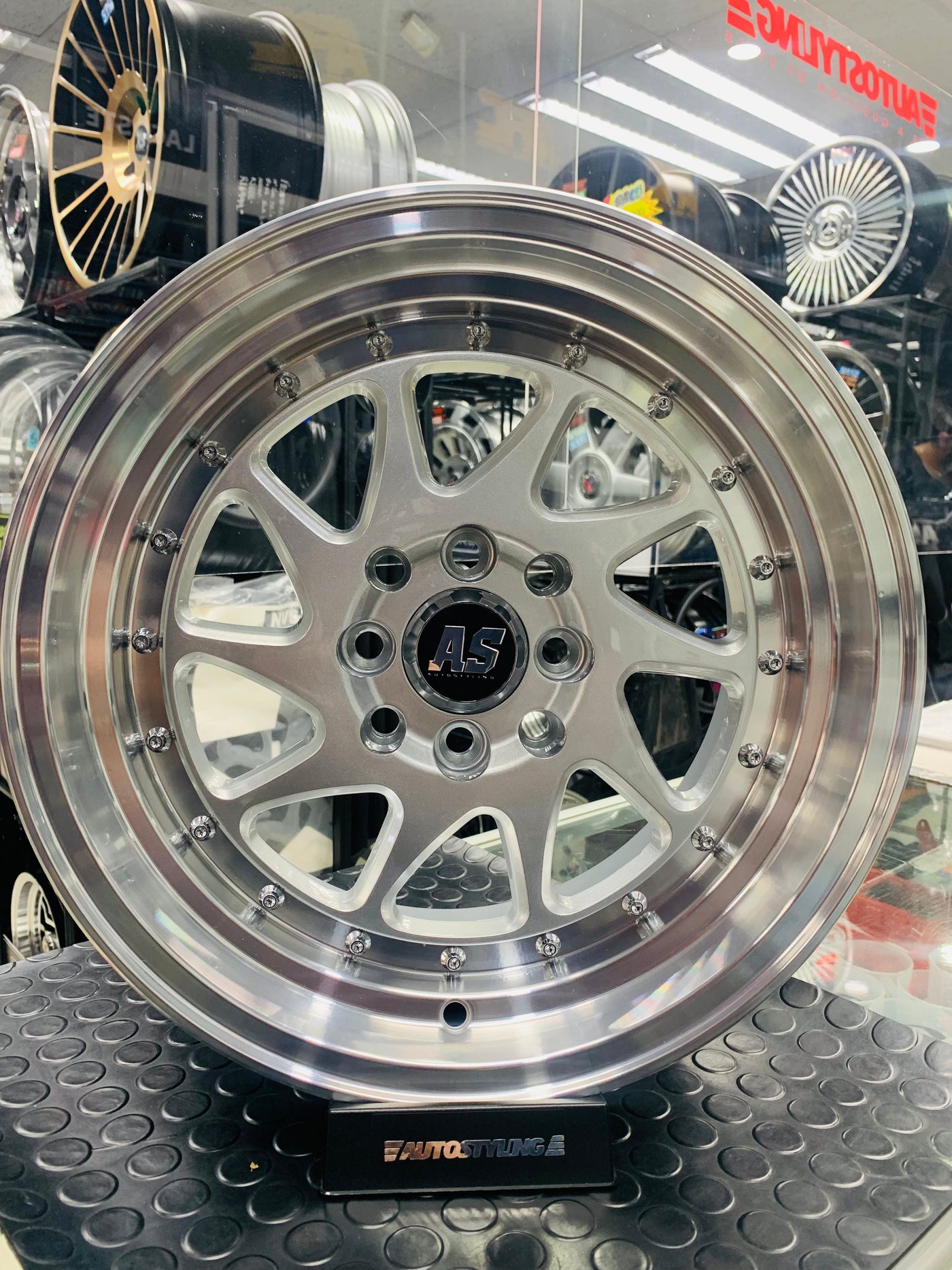 15” AS-AW091 4/100 & 4/114 multi pcd silver wheels