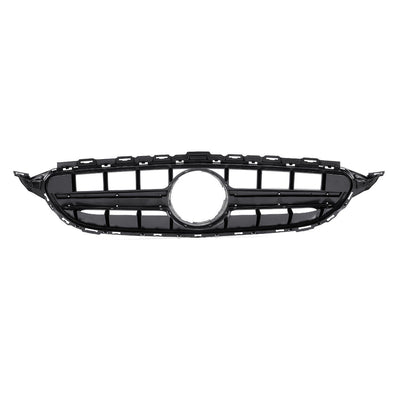 MERCEDES W205 C63 MATT BLACK GRILL CAMERA COMPATIBLE