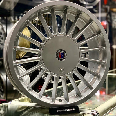 17” AS-PINA ALPINA  CLASSIC SILVER 4/100 & 5/100 wheels