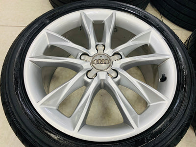 17” OEM AUDI 5/112 pre owned mags & tyres