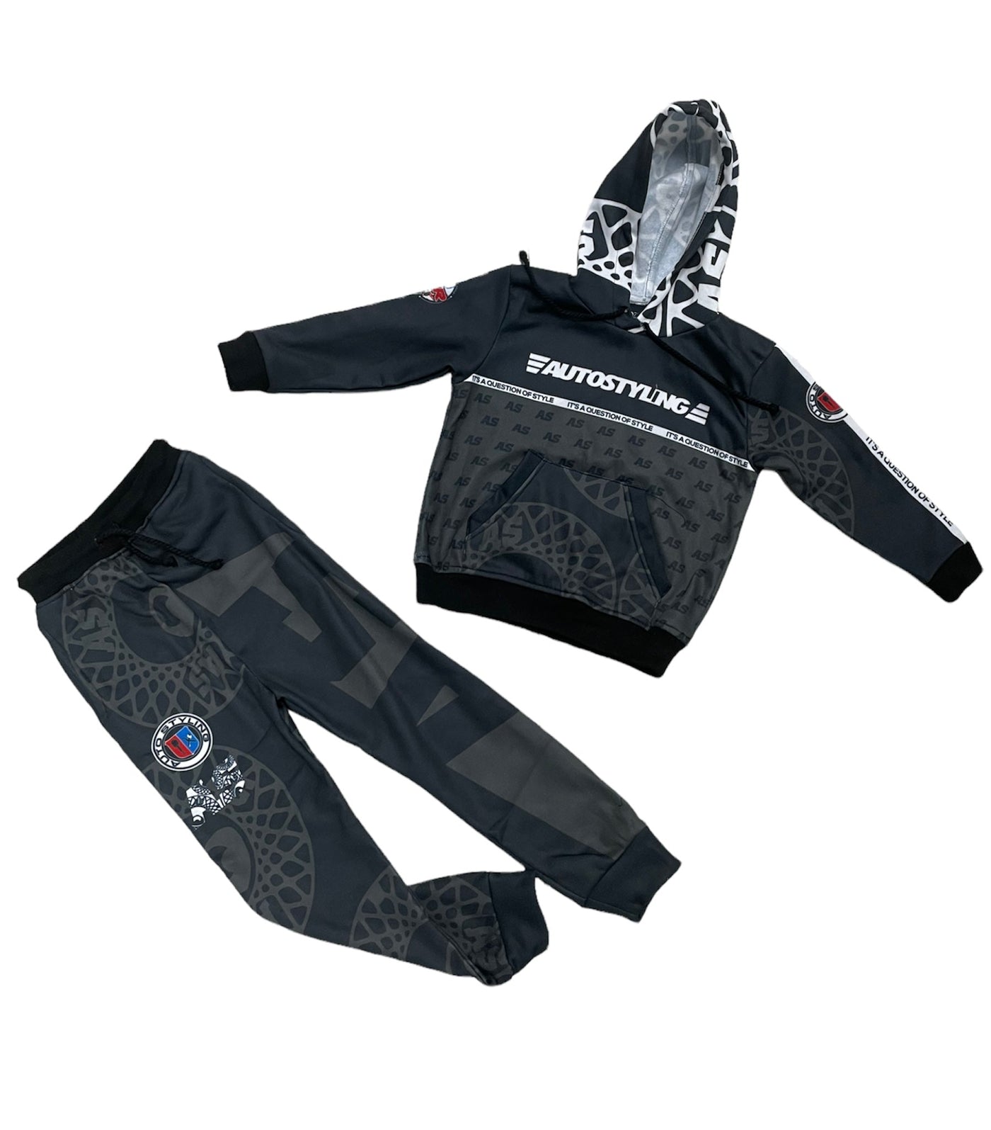 BLACK AUTOSTYLING TRACKSUIT ADULTS