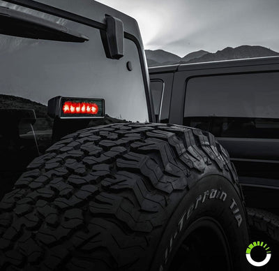 Jeep Wrangler 3rd brake light smoked led