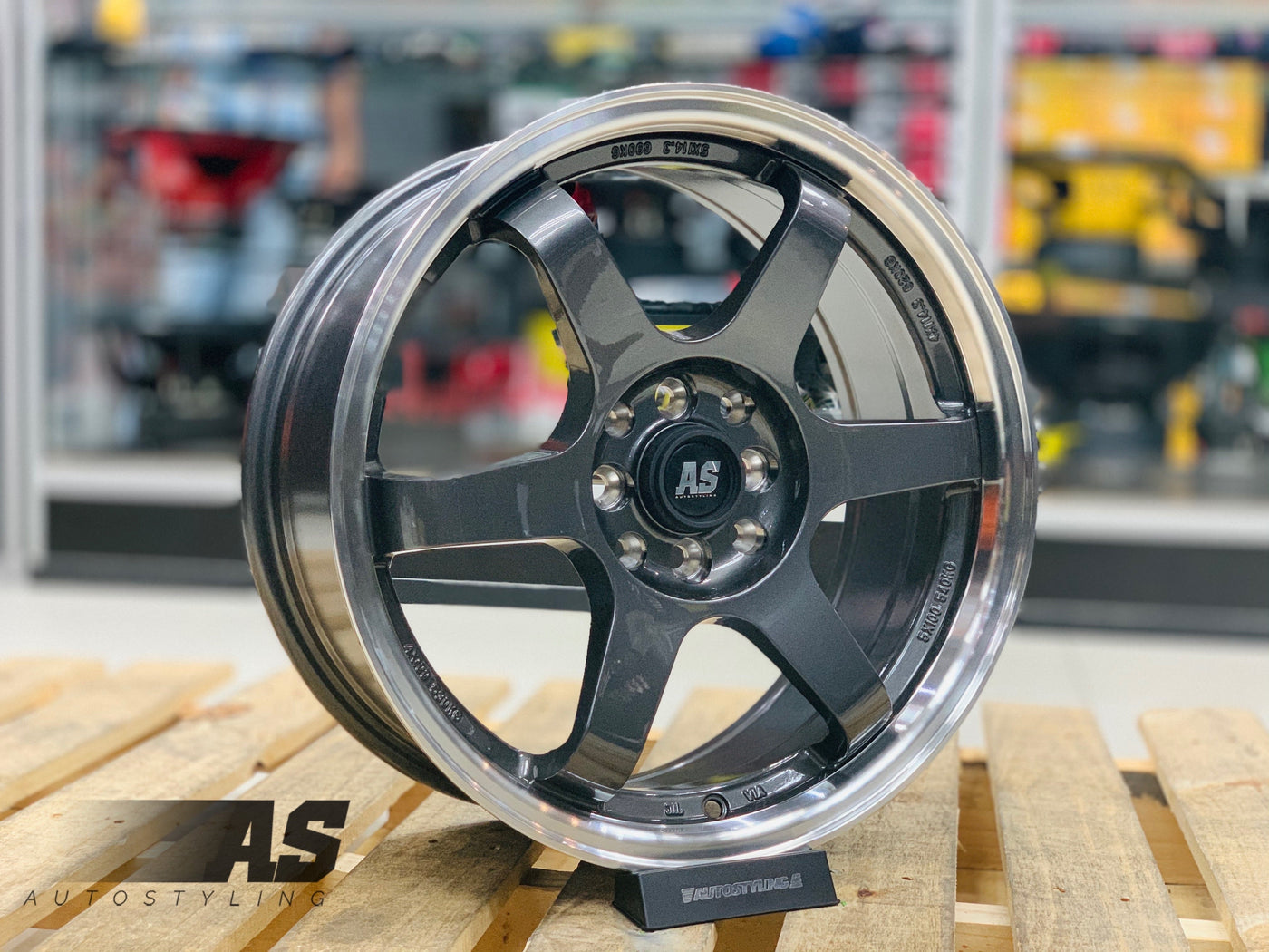 17” AS- TE37 4/100 4/114 GUNMETAL