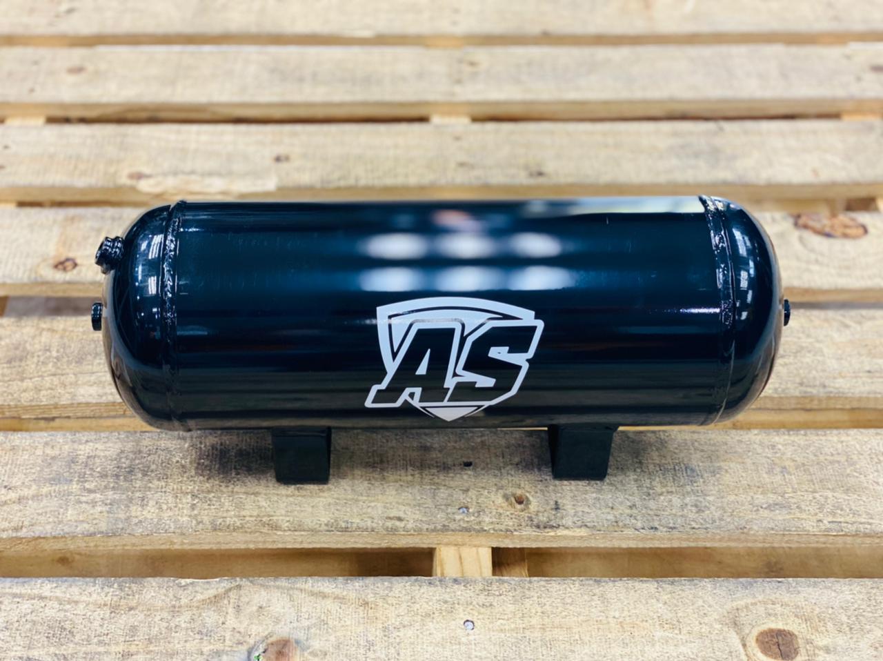 3 gallon steel AS- AIR tank gloss black