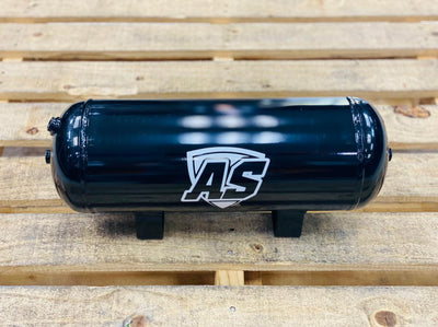 3 gallon steel AS- AIR tank gloss black