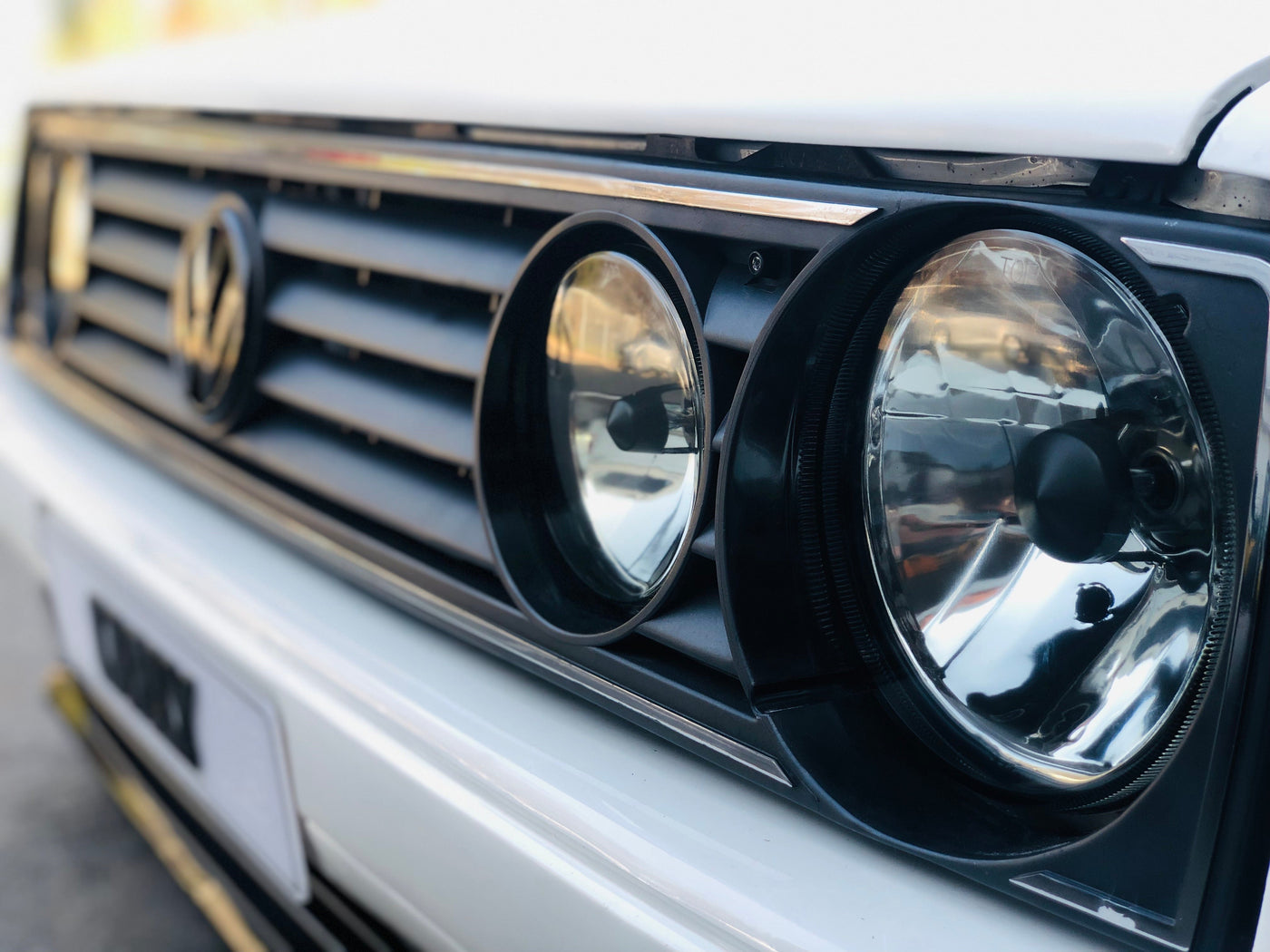 VW GOLF 1 SMOKED COMBO HEADLIGHTS + FREE INDICATOR LENSE