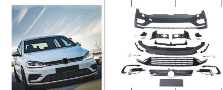 VW GOLF 7 to 7.5 R FRONT BUMPER UPGRADE