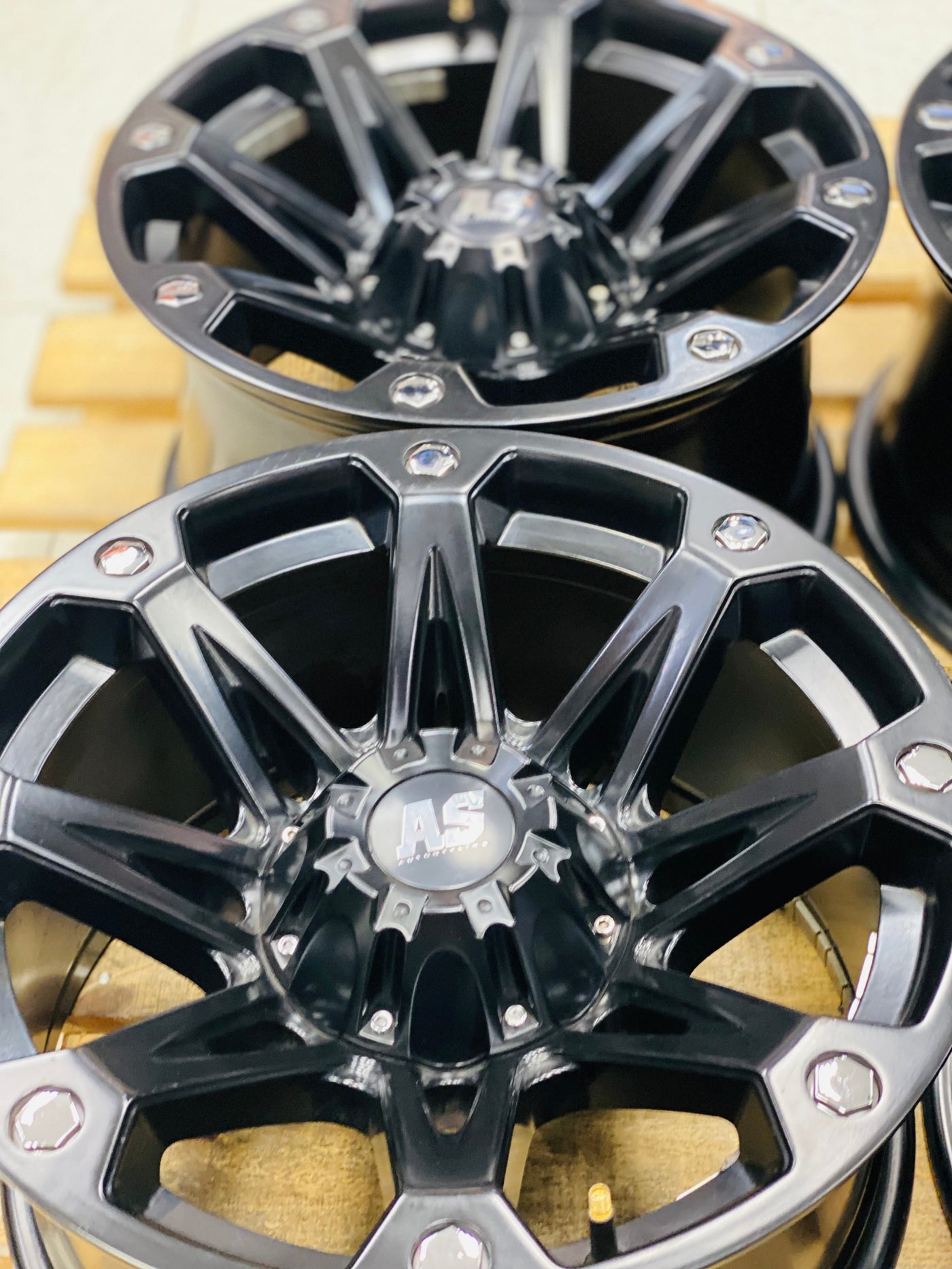 17” AS-LINE  5x127 JEEP RIMS ( USED SET)