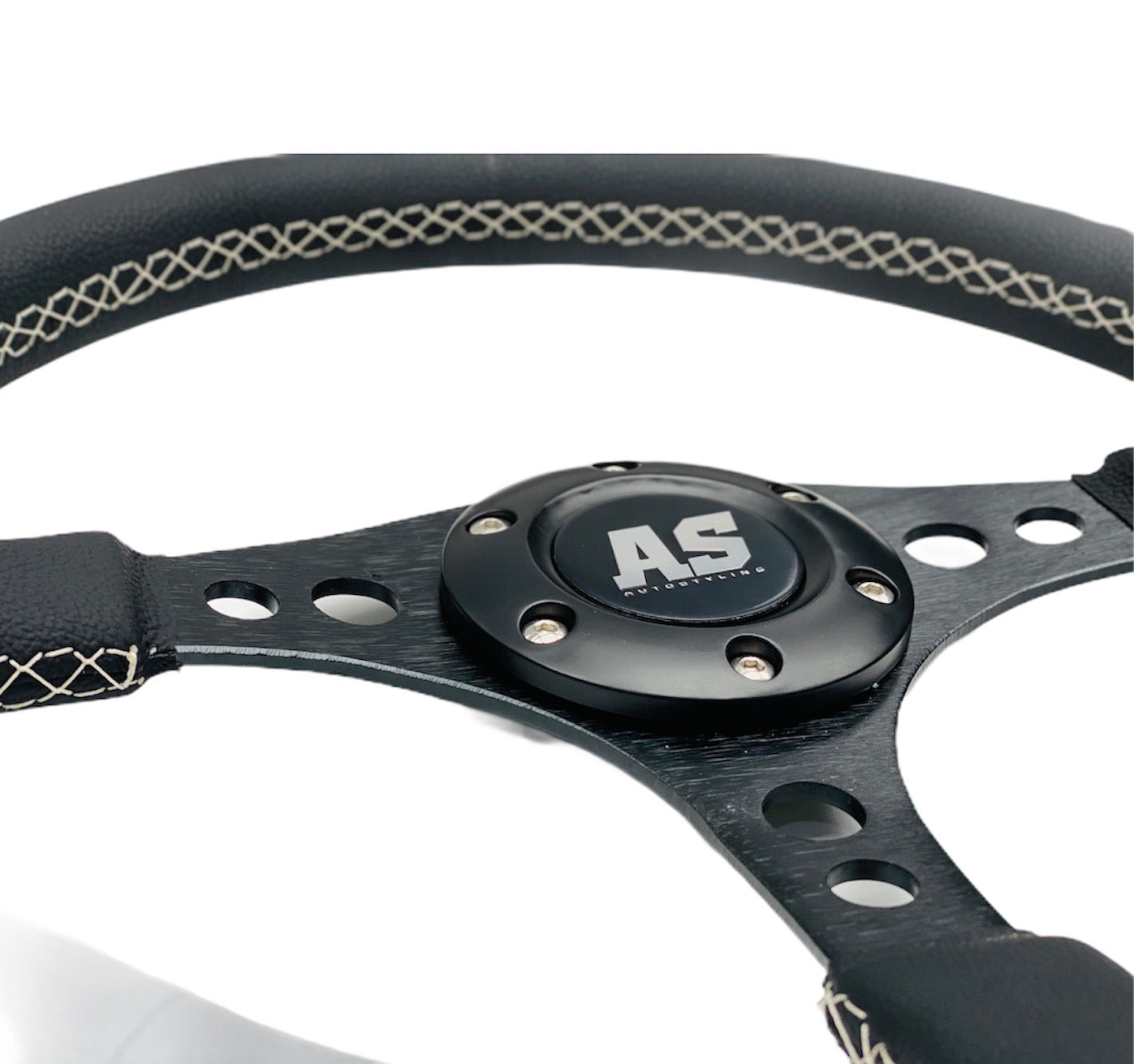 STEERING WHEEL 340mm GENUINE LEATHER