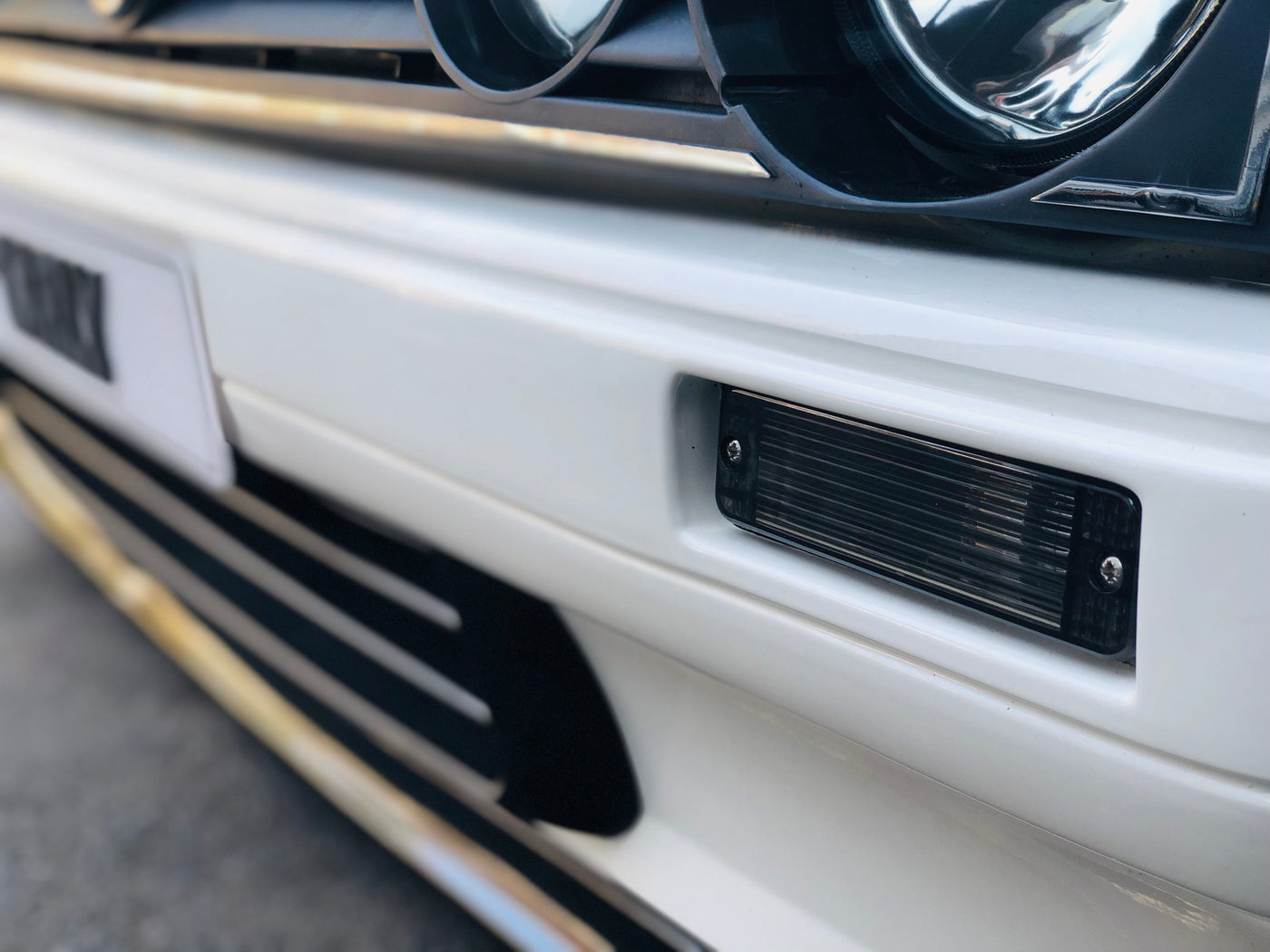 VW GOLF 1 SMOKED COMBO HEADLIGHTS + FREE INDICATOR LENSE