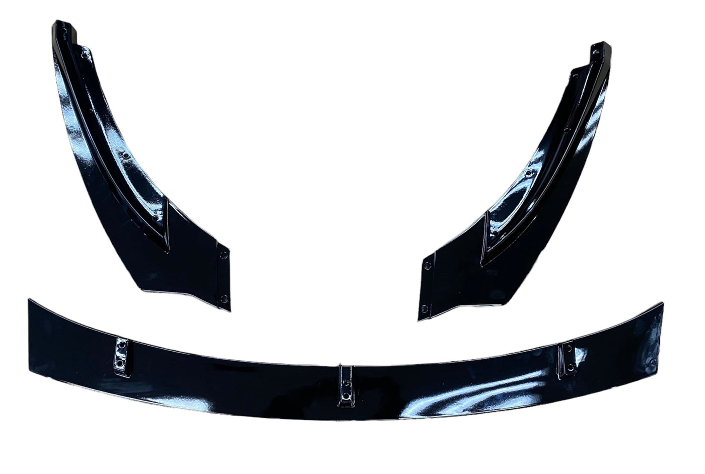 Mk 5 3pce front spoiler thin  gloss black